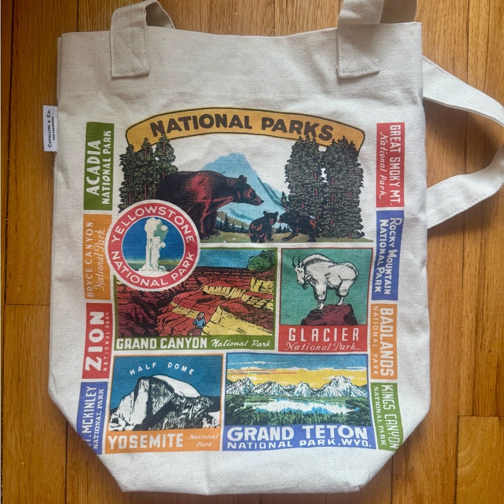 National Parks Canvas Tote Bag (Cavallini & Co)